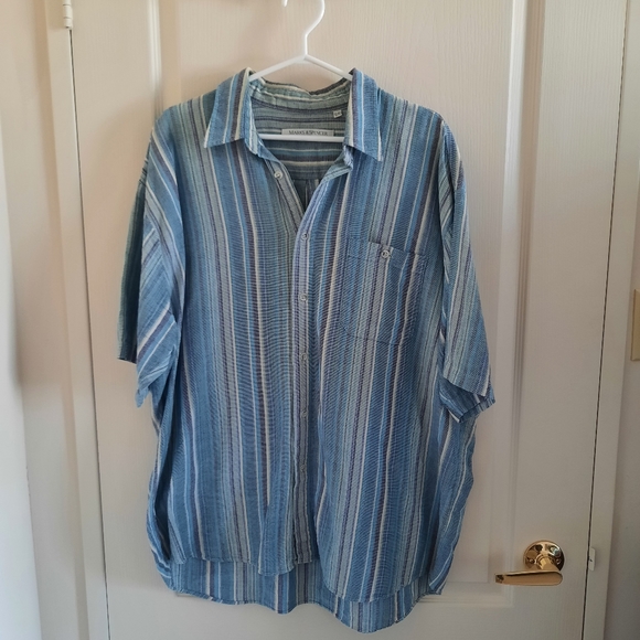 Marks & Spencer Cotton Button Down Short Sleeve Shirt XL - Picture 1 of 9